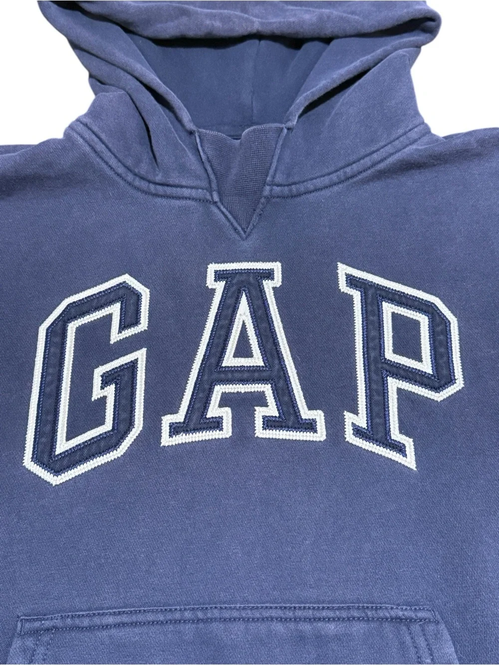Teen Gap Logo Hoodie Navy Blue Size 10